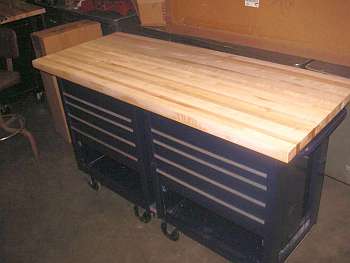 Butcher-block workbench