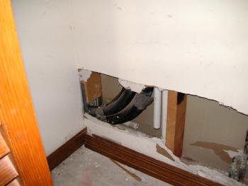 AC drain line repair