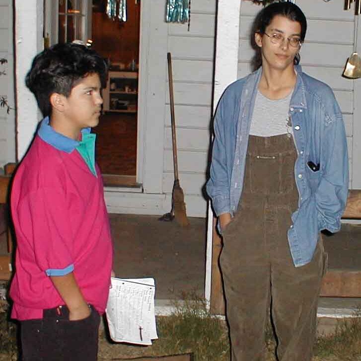 Charles_Sunny_Ferguson-Dr Lee Webster's son Charles with Sunny at the Ferguson Drive house in Mountain View.