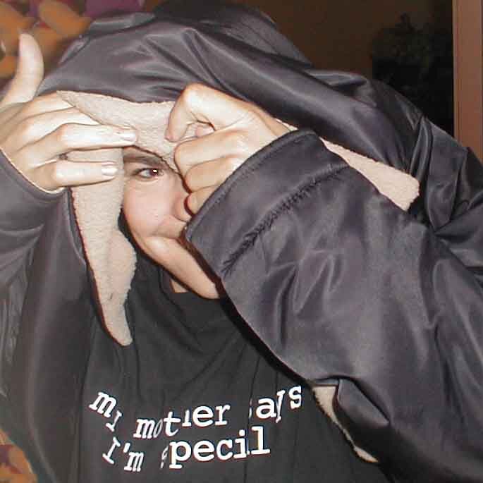 Charles_hiding_out Lee Webster's son Charles, hiding out. His shirt says, 