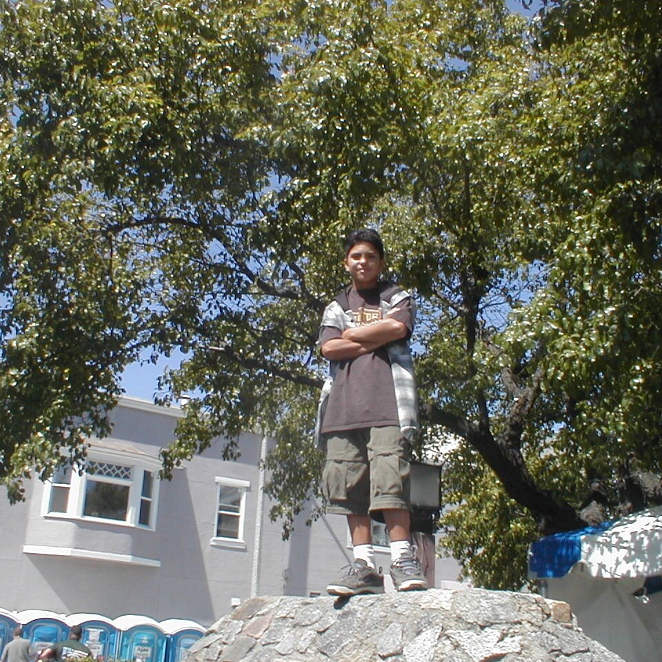 2000-07-01x14-34_Charles_standing Lee Webster's son Charles, checking out the scene. With a gangster lean.