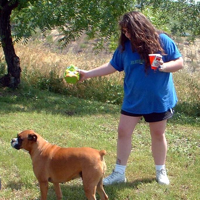 Charlie_Jackson_4-20_Party_2002-04-20x14-07-40 Chopper at the party. Held at 12780 Clayton Road, San Jose, CA. (It's a roofer now.)