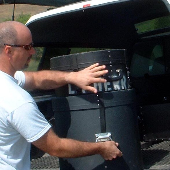 Charlie_Jackson_4-20_Party_2002-04-20x15-01-58 Another drummer arrives. Held at the barn of 12780 Clayton Road, San Jose, CA. (It's a roofer now.)
