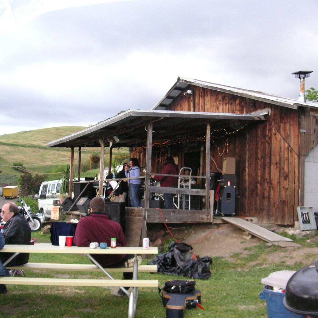 Charlie_Jackson_2011_4-20_Party_2011-04-23x18-53-07 A singer takes to the bandstand for the 2011 4-20 party at Charlie Jackson's home in the barn at 12780 Clayton Road, San Jose, CA. (It's a roofer now.)