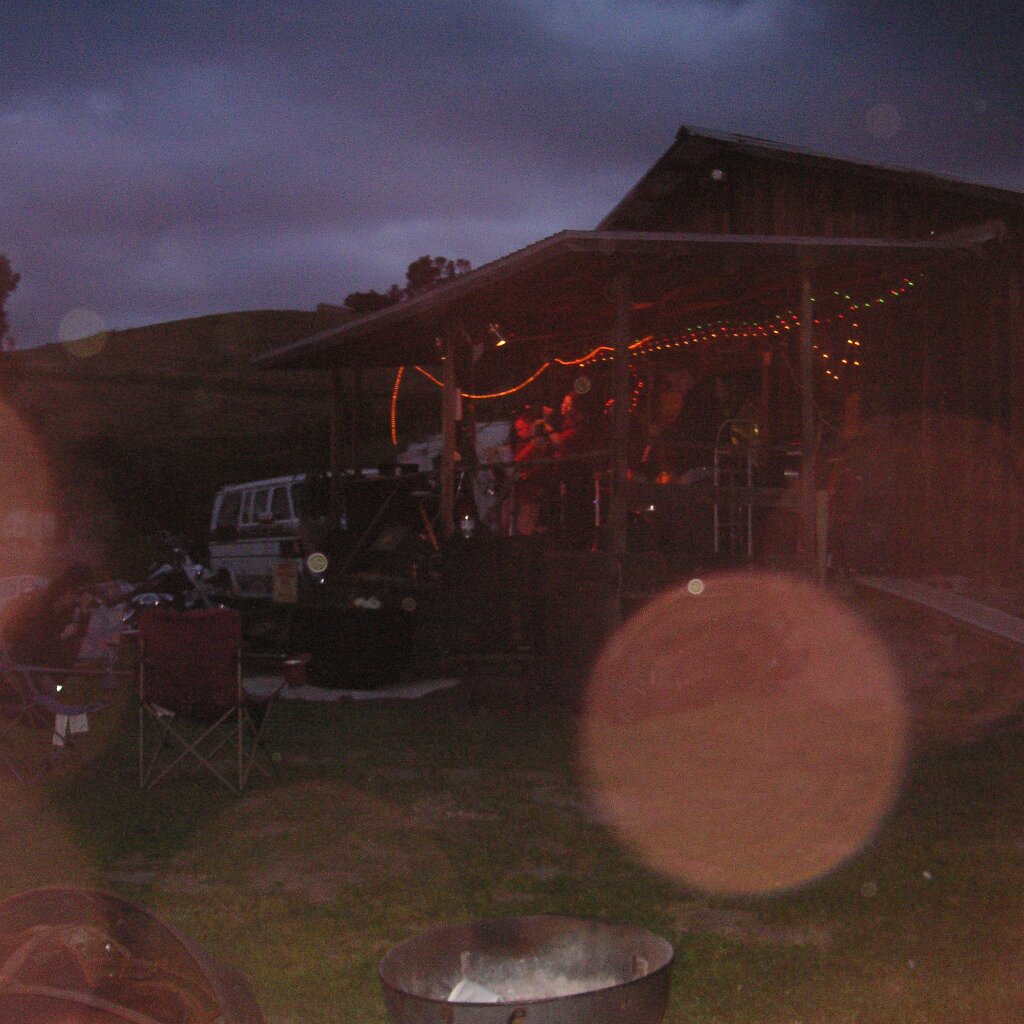 Charlie_Jackson_2011_4-20_Party_2011-04-23x20-01-31 Night falls on the bandstand for the 2011 4-20 party at Charlie Jackson's home in the barn at 12780 Clayton Road, San Jose, CA. (It's a roofer now.)