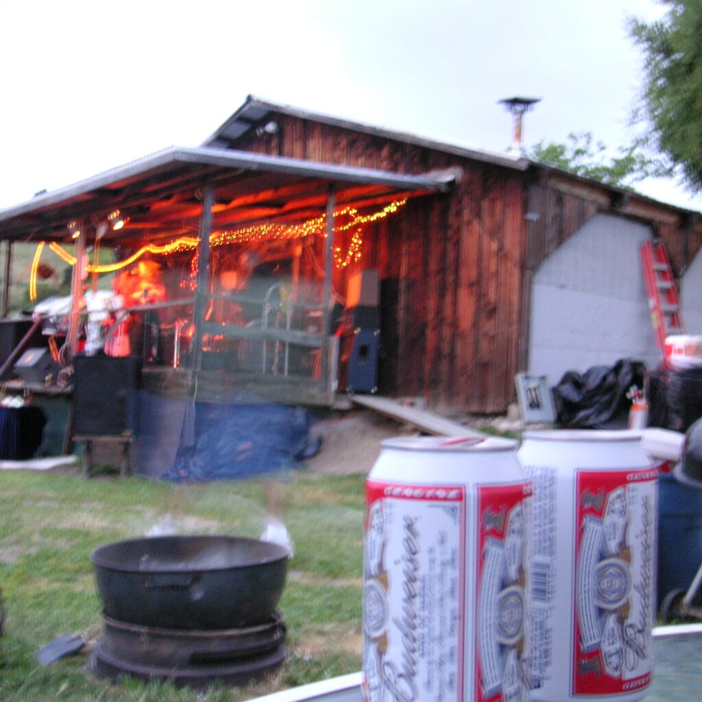 Charlie_Jackson_2011_4-20_Party_2011-04-23x20-02-07 Long camera exposure for the 2011 4-20 party at Charlie Jackson's home in the barn at 12780 Clayton Road, San Jose, CA. (It's a roofer now.)