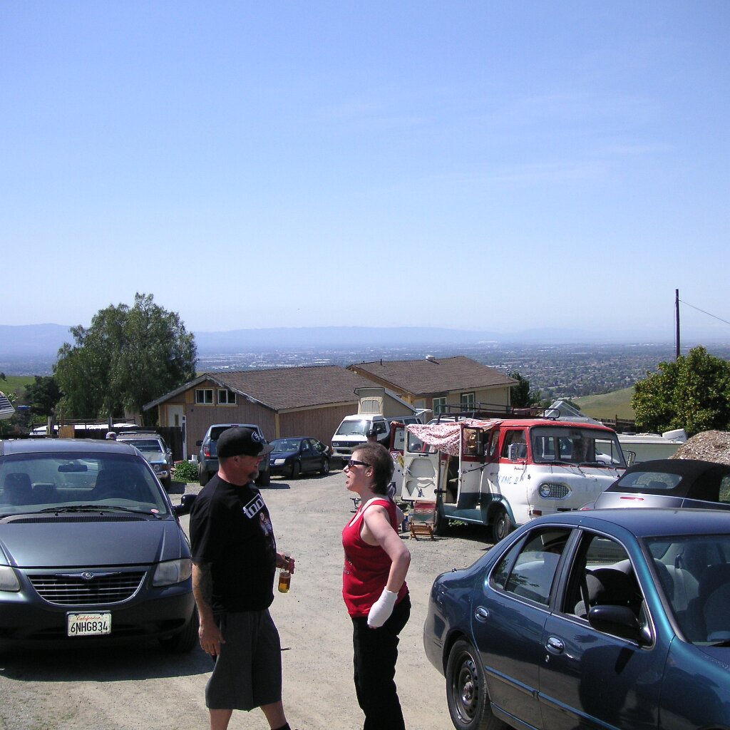 Charlie_Jackson_2014_4-20_Party_2014-04-19x14-01-27 Note the antique van at the 4-20 party at Charlie Jackson's home in the barn at 12780 Clayton Road, San Jose, CA. (It's a roofer now.)