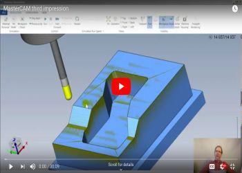 MasterCAM third impression