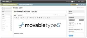 Movable Type text, images category pages