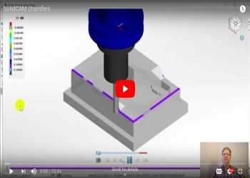 SolidCAM chamfers