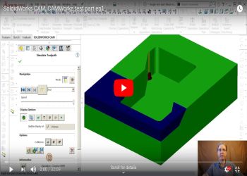 Solidworks CAM, CAMWorks test part ep1