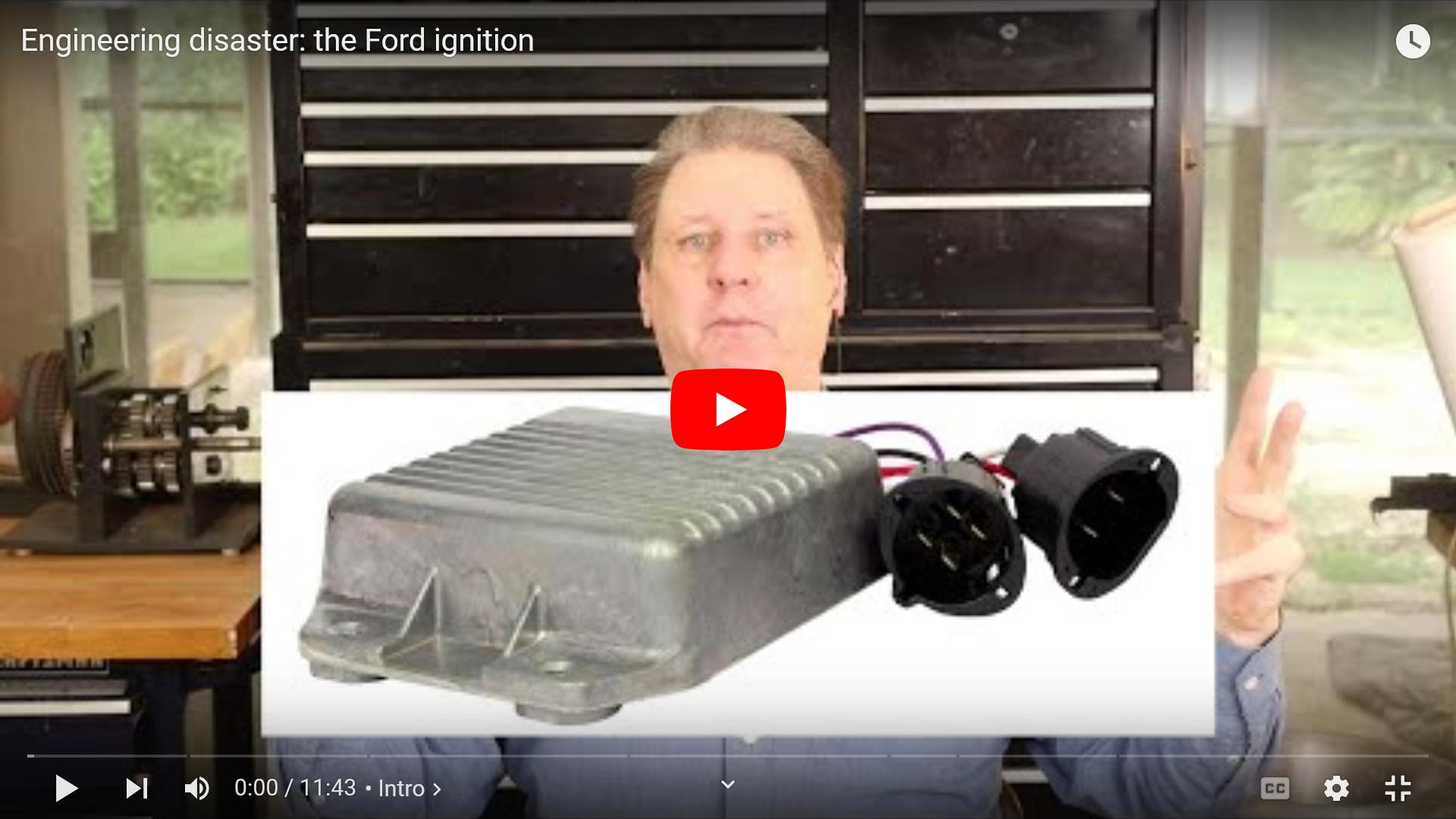 YouTube video of Ford 1980 ignition module disaster